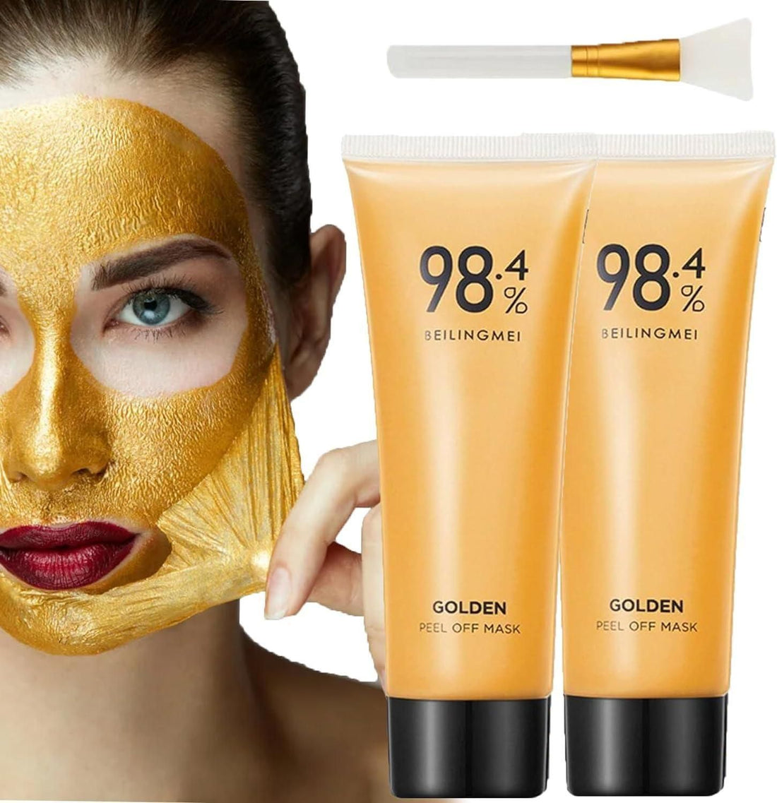 24K Gold Peel-Off Face Mask (Pack of 2)