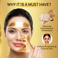 24K Gold Peel-Off Face Mask (Pack of 2)