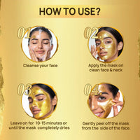 24K Gold Peel-Off Face Mask (Pack of 2)